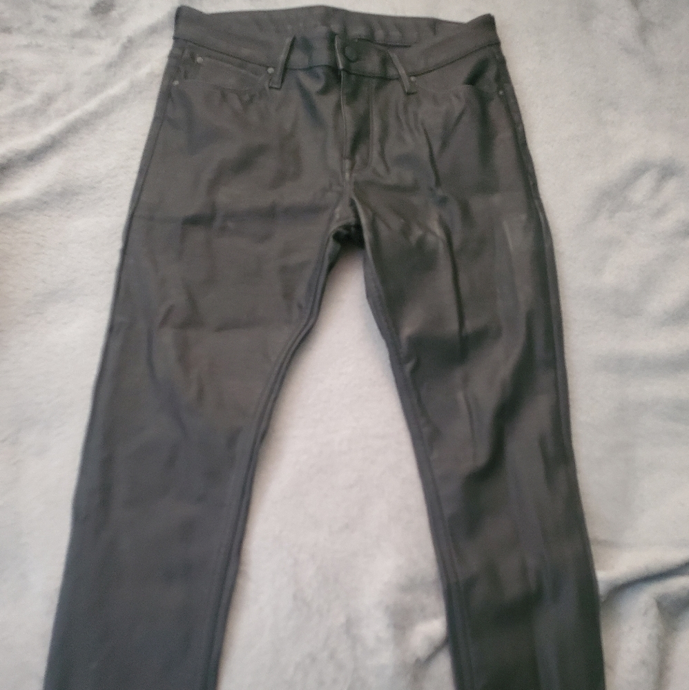 Faux leather pants
